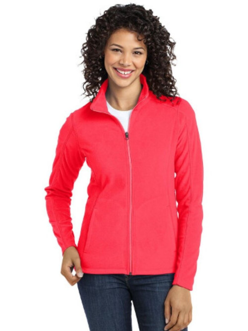 Port Authority Ladies Microfleece Jacket. - L223 - Hot Coral